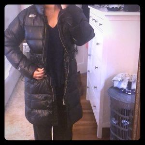The North Face winter coat with cinched waist